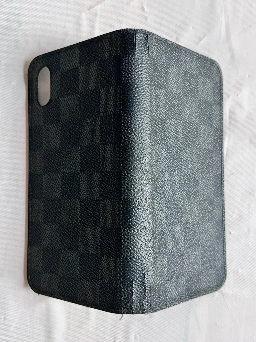 Louis Vuitton Damier Graphite Canvas Phone Folio Case black grey